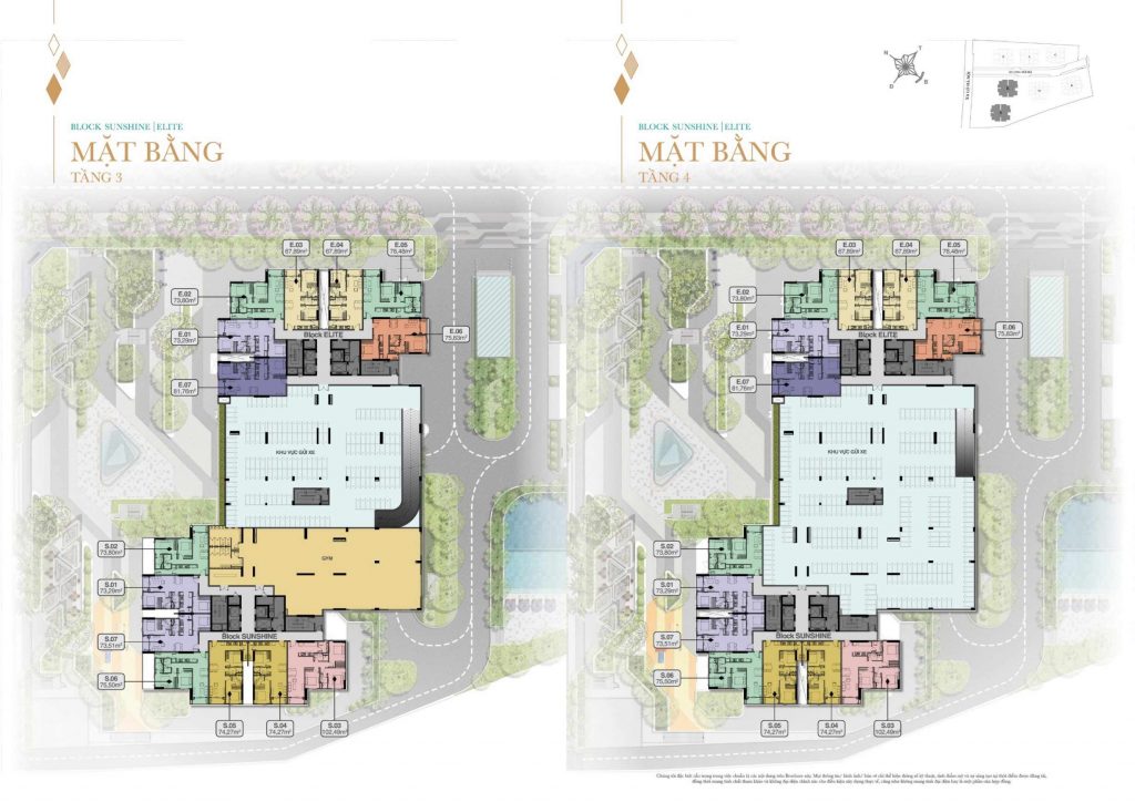 Biên Hòa Universe Complex  邊和宇宙綜合 - BLACK E&S棟3-4樓平面設計圖