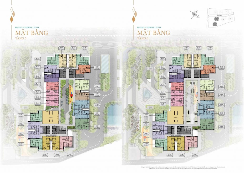 Biên Hòa Universe Complex  邊和宇宙綜合 - BLACK E&S棟5-6樓平面設計圖